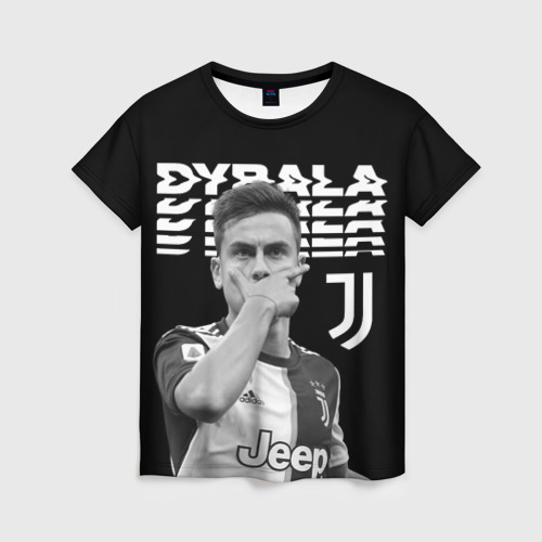 Женская футболка 3D Paulo Dybala, цвет 3D печать