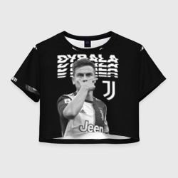 Женская футболка Crop-top 3D Paulo Dybala