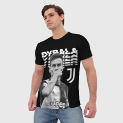 Мужская футболка 3D Paulo Dybala - фото 2