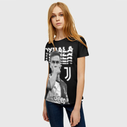 Женская футболка 3D Paulo Dybala - фото 2