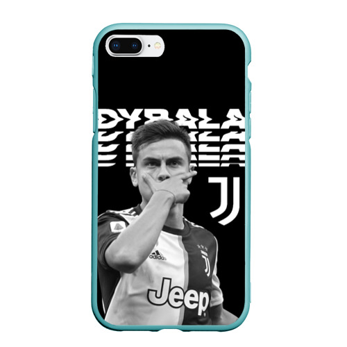 Чехол для iPhone 7Plus/8 Plus матовый Paulo Dybala, цвет мятный