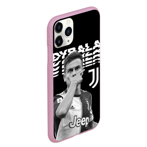 Чехол для iPhone 11 Pro Max матовый Paulo Dybala, цвет розовый - фото 3