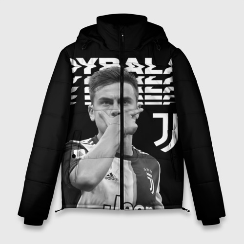 Мужская зимняя куртка 3D Paulo Dybala, цвет черный