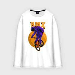 Мужской лонгслив oversize хлопок BMX - moon - space