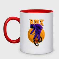 Кружка двухцветная BMX - moon - space