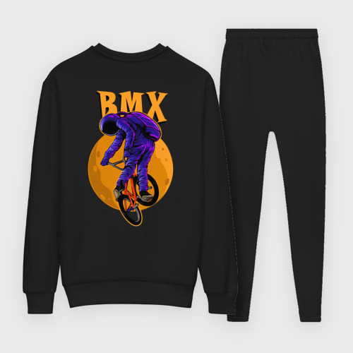 Женский костюм хлопок BMX - moon - space, цвет черный - фото 2