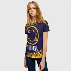 Женская футболка 3D Nirvana Нирвана - фото 2