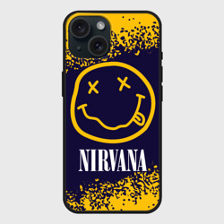 Чехол силиконовый для Apple iPhone 15 матовый Nirvana Нирвана
