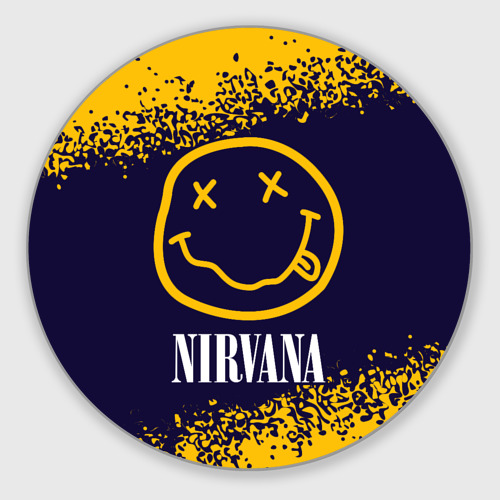 Круглый коврик для мышки Nirvana Нирвана