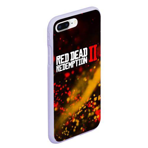 Чехол для iPhone 7Plus/8 Plus матовый Red dead Redemption 2, цвет светло-сиреневый - фото 3