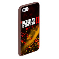 Чехол для iPhone 5/5S матовый Red dead Redemption 2 - фото 2