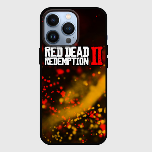 Чехол для iPhone 13 Pro Red dead Redemption 2, цвет черный