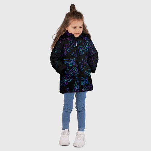 Зимняя куртка для девочек 3D Warframe Варфрейм, цвет светло-серый - фото 5