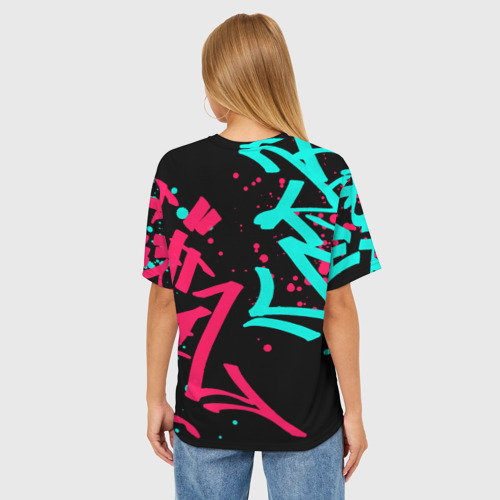 Женская футболка oversize 3D Stray Kids, цвет 3D печать - фото 4