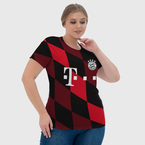Женская футболка 3D с принтом ФК Бавария Мюнхен, фото #4
