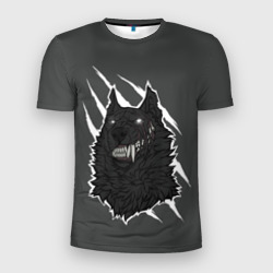 Мужская футболка 3D Slim Волк