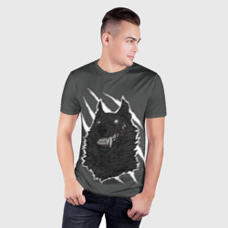Мужская футболка 3D Slim Волк - фото 2
