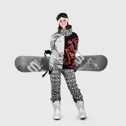 Накидка на куртку 3D Японские надписи - фото 2