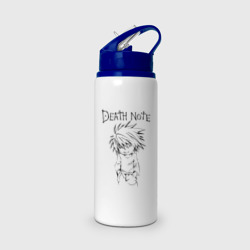 Бутылка для воды с трубочкой Death Note black chibi