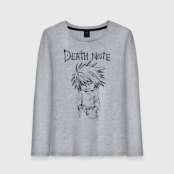 Женский лонгслив хлопок Death Note black chibi