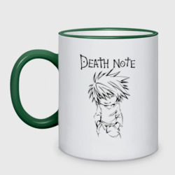 Кружка двухцветная Death Note black chibi