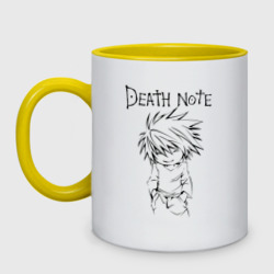 Кружка двухцветная Death Note black chibi