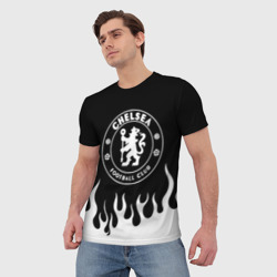 Мужская футболка 3D Chelsea BW - фото 2
