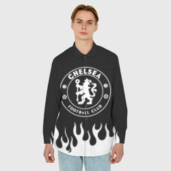 Мужская рубашка oversize 3D Chelsea BW - фото 2