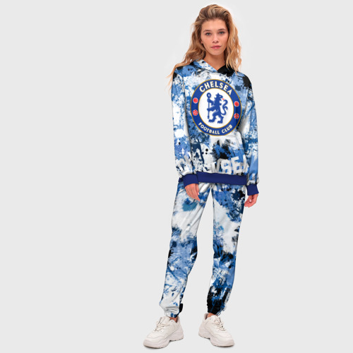 Женский костюм с толстовкой 3D Chelsea, цвет синий - фото 5