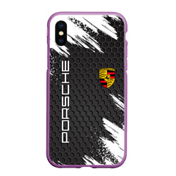 Чехол для iPhone XS Max матовый Porsche