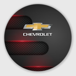 Круглый коврик для мышки Chevrolet