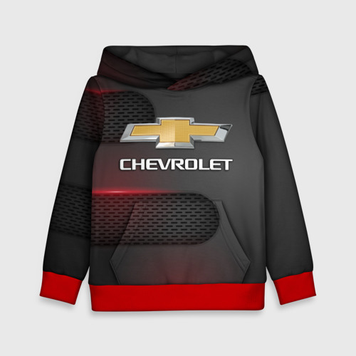 Детская толстовка 3D Chevrolet, цвет красный