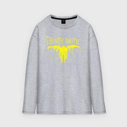 Женский лонгслив oversize хлопок DN L letter yellow