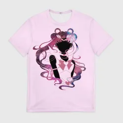 Мужская футболка 3D Космическая Сейлор Мун