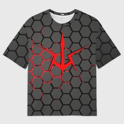 Женская футболка oversize 3D Код Гиасс