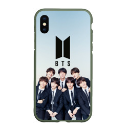 Чехол для iPhone XS Max матовый BTS