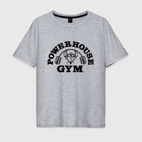Мужская футболка хлопок Oversize Gym, цвет меланж