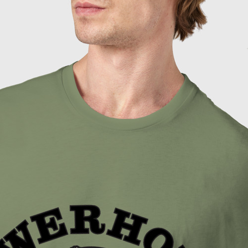 Мужская футболка хлопок Gym, цвет авокадо - фото 6