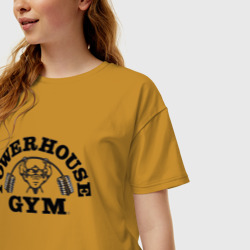 Женская футболка хлопок Oversize Gym - фото 2