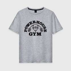 Женская футболка хлопок Oversize Gym