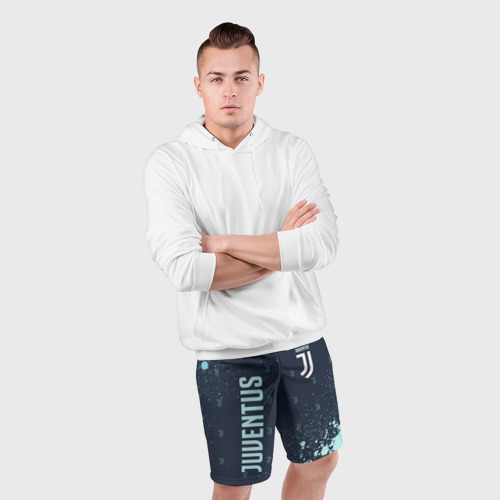 Мужские шорты спортивные Juventus Ювентус, цвет 3D печать - фото 5