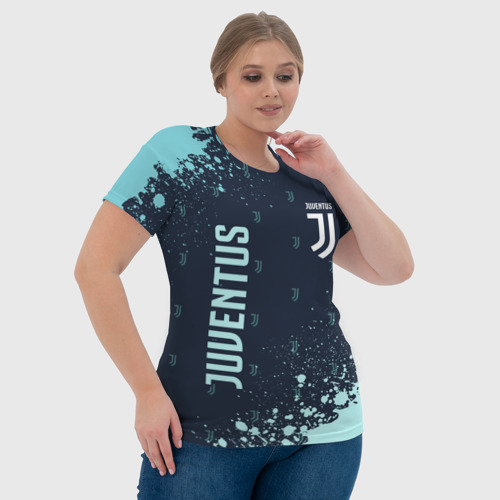Женская футболка 3D Juventus Ювентус, цвет 3D печать - фото 6