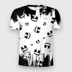 Мужская футболка 3D Slim Marshmello  паттерн 