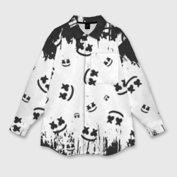 Женская рубашка oversize 3D Marshmello Маршмеллоу