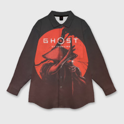 Мужская рубашка oversize 3D Ghost of Tsushima