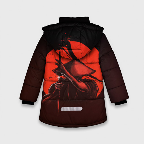 Зимняя куртка для девочек 3D Ghost of Tsushima, цвет светло-серый - фото 2