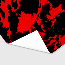 Бумага для упаковки 3D Красный на черном - фото 2