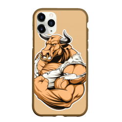 Чехол для iPhone 11 Pro матовый Bodybuilding B