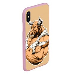 Чехол для iPhone XS Max матовый Bodybuilding B - фото 2