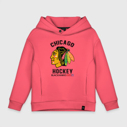 Детское худи Oversize хлопок Chicago Blackhawks NHL